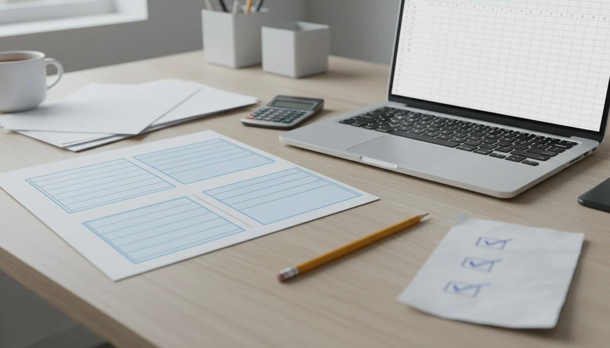 A PDF table is highlighted for detection beside an empty spreadsheet, suggesting validation before Excel export.